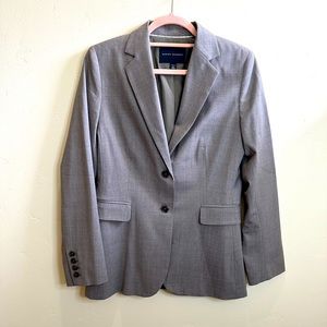 Banana Republic Gray Button Front Blazer Jacket Size 6